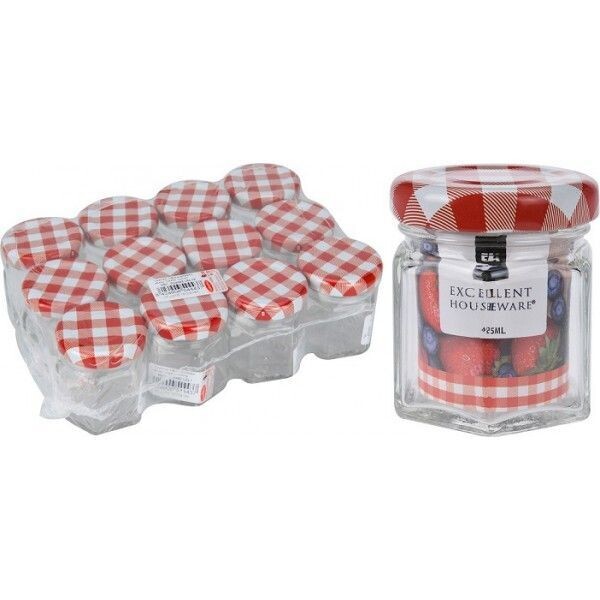 BOCAUX A  CONFITURE 45 ML  COUVERCLE VISSE  (  Lot de 12  ) POT A CONFITURE