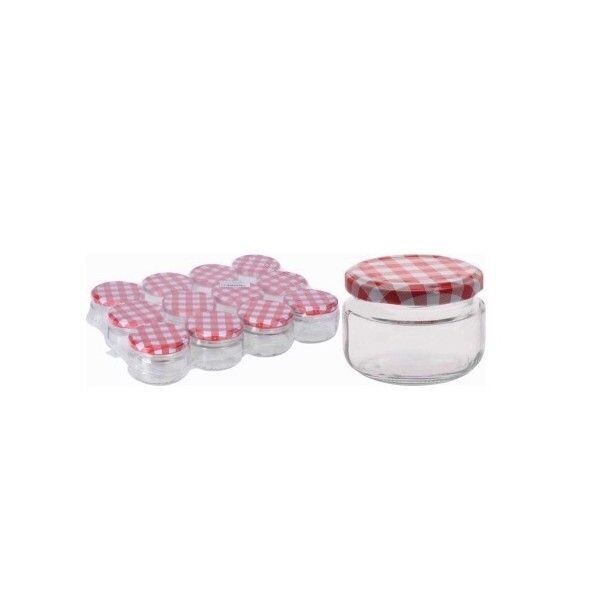 BOCAUX A  CONFITURE BAS COUVERCLE VISSE  (  Lot de 12   ) POT A CONFITURE POT A Paté