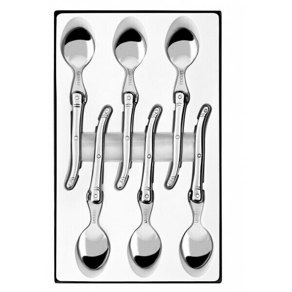 PRADEL EXCELLENCE Boîte de 6 cuillères à café tribloc Laguiole - Acier inoxydable