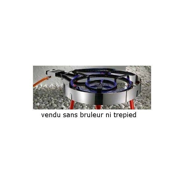 PARAVENT INOX POUR BRULEUR A PAELLA ADAPTABLE DE DIAMETRE 600 A 700