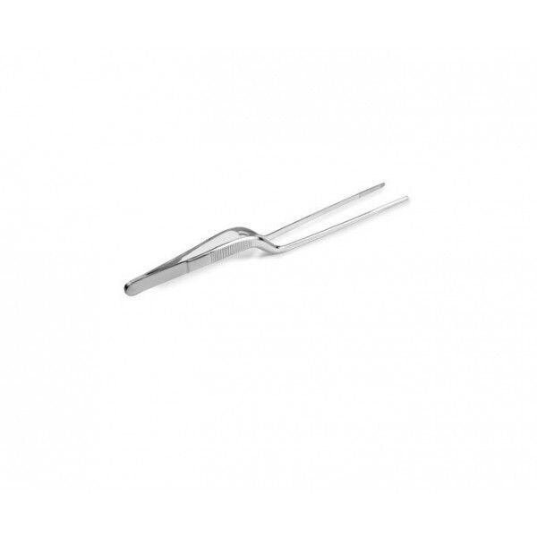 Pince de chef de cuisine coudée en inox 21 cm Ibili  pince pour dressage de plat