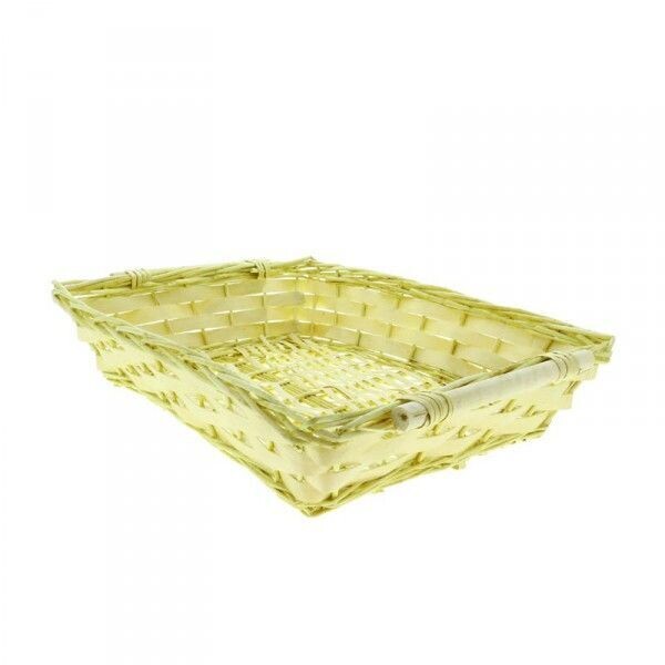 PANIER EN OSIER PLEIN  57 X 40 X 11 CM  CAMPI -  PLATEAU A FRUIT - PANIER GARNI -PLAT EN OSIER