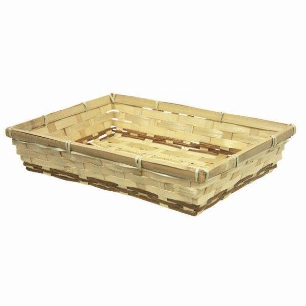 PANIER EN  BAMBOU QUITO 28 X 20 X 6 CM