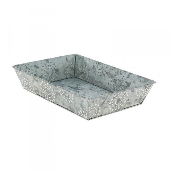 PANIER  METAL GALAXIE BANNETON 28X20X5.5 CM  PANIER GARNI  REF BAZ2760003