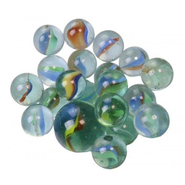 JEU BILLE VERRE X20 + CALOT LE FILET REF 17739