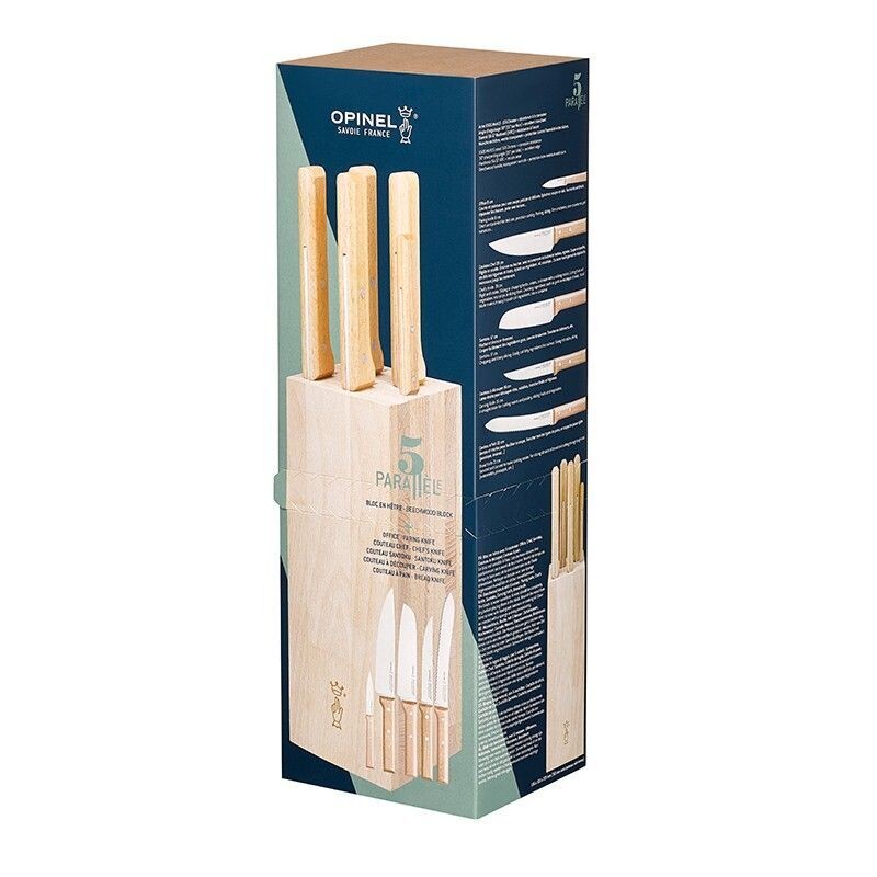Opinel Bloc avec 5 Couteaux - Collection Parallèle  pain