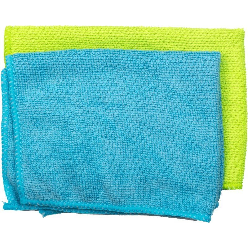 Lavette microfibre 38 CM * 38 CM    qualité Premium 310gr la pièce vert ou bleu la pièce