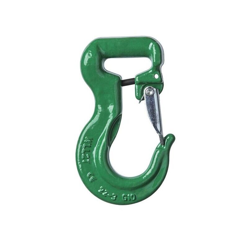 CROCHET DE LEVAGE  POUR SANGLE ET ÉLINGUE  
 "  CROCHET JOKER "  VERT  2000 KG