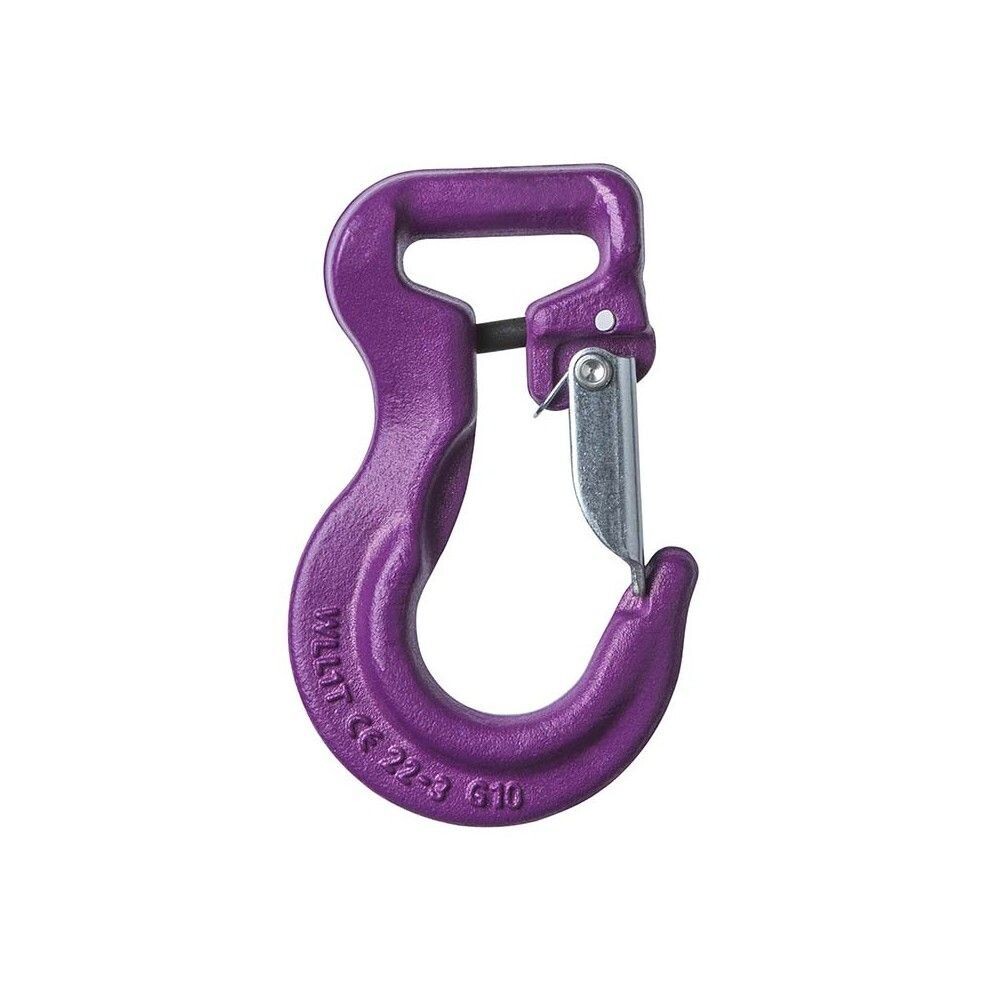 CROCHET DE LEVAGE  POUR SANGLE ET ÉLINGUE  
 "  CROCHET JOKER "  VIOLET   1000 KG