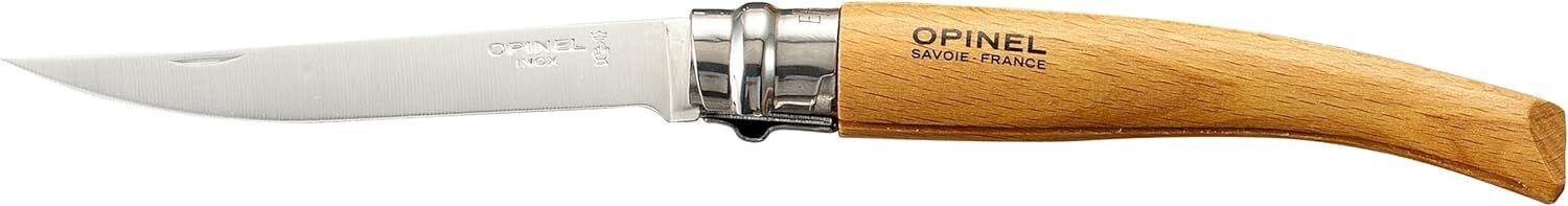 Opinel  Couteau  effilé de poche en bois de hêtre no 8   no 10  no 12  au choix