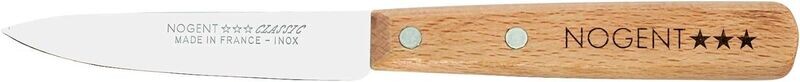 NOGENT*** COUTEAU D'OFFICE 9cm CLASSIC BOIS HÊTRE - LISSE