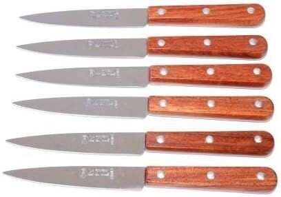 LOT DE 6 COUTEAUX DE CUISINE LAME 10,5 CM OFFICE DE THIERS « LA FOURMI » A12-2995lot6