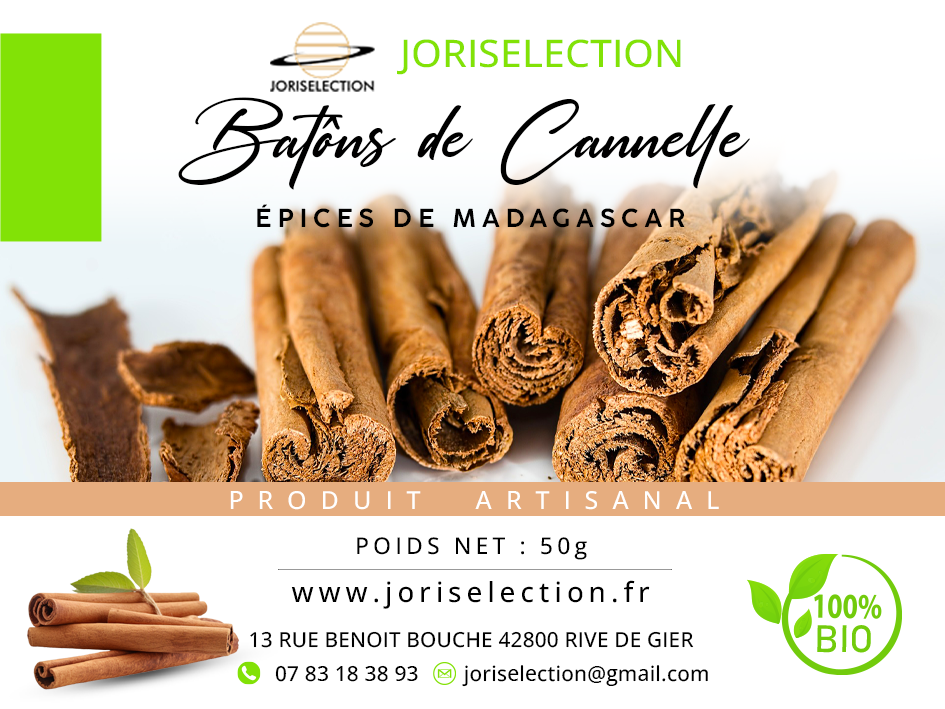 Cannelle en baton  de Madagascar