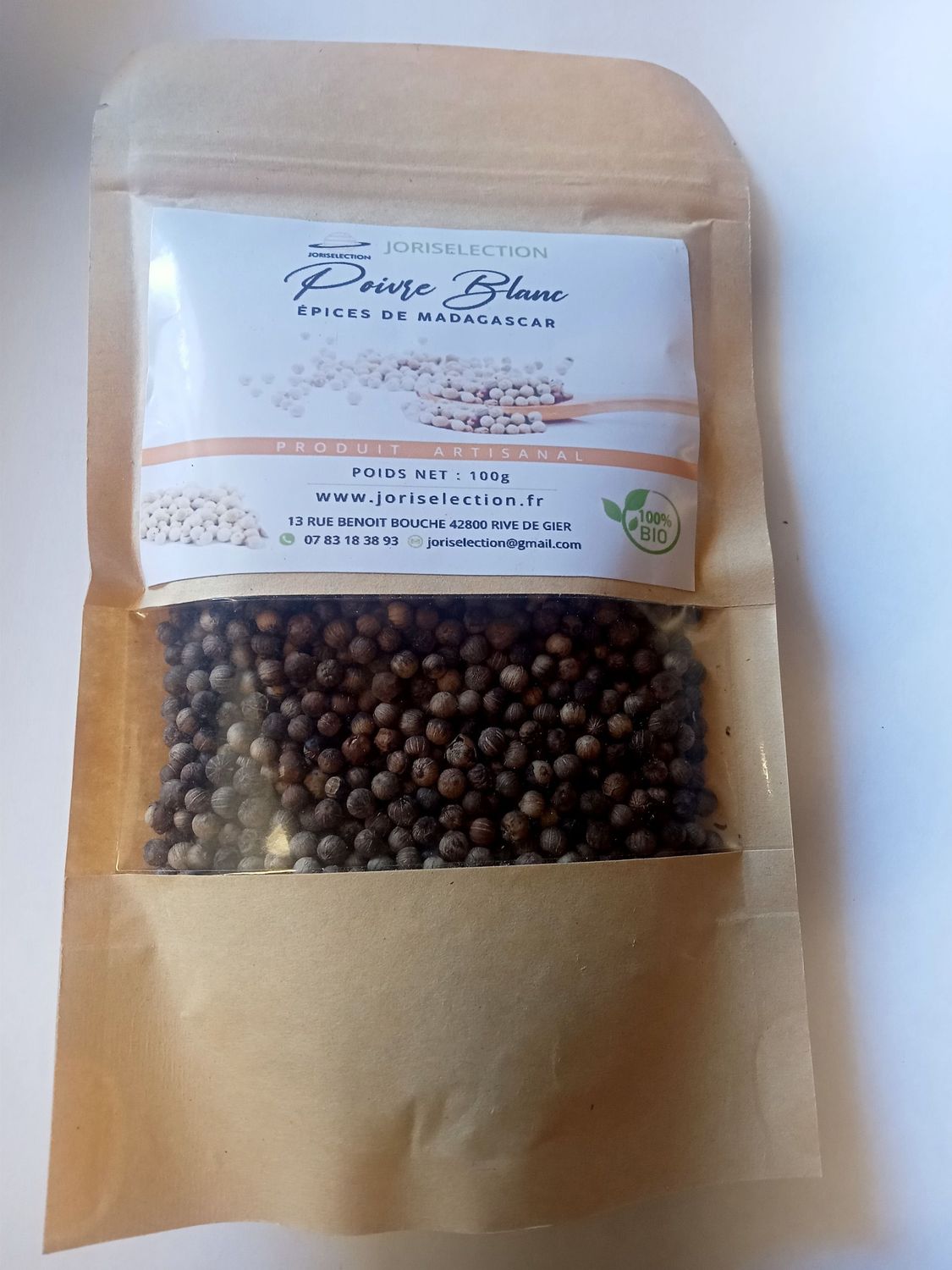 Poivre blanc de Madagascar 100 gr