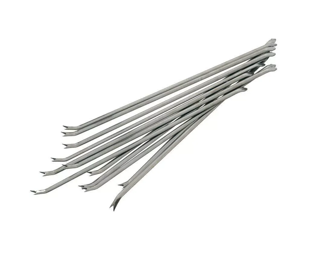 Lot de 6  Curettes à Crabes Homards CURETTE A PINCE DE HOMMARD  ESCARGOT INOX