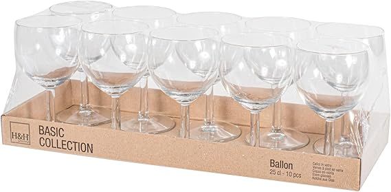 Verres a  pied x 10  à vin ballon 25 cl PREMIER - VERRE BALLON - VERRE A VIN  - VERRE A EAU