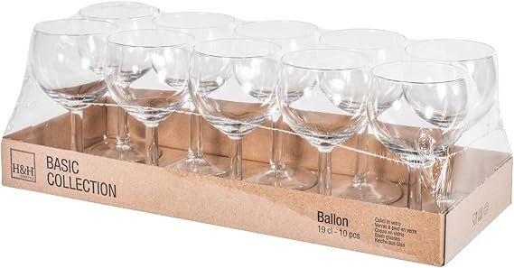 Verres a  pied x 10  à vin ballon 19 ,5 cl PREMIER - VERRE BALLON - VERRE A VIN  - VERRE A EAU