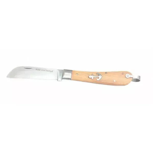 COUTEAU DE POCHE PLIANT MANCHE BOIS CLAIR TYPE LONDON CODE 9797