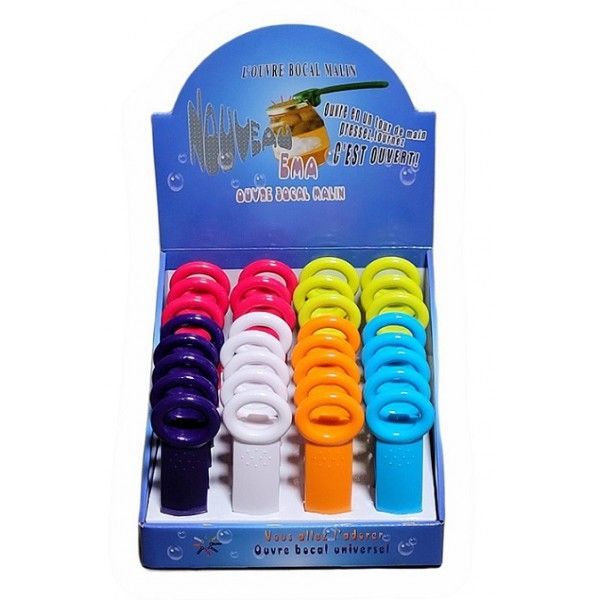Ouvre-Bocal , Ouvre Bocaux, Ouvre-Boîte, Plastique, 1 piece  Vendu par 32 pièces