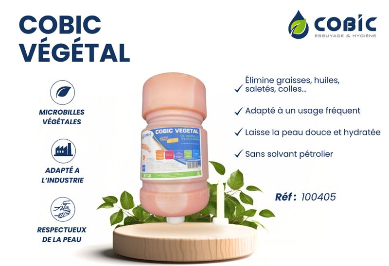 Lot de 4 COBIC  + VEGETAL  GEL D'ATELIER - CARTOUCHE 5 L -