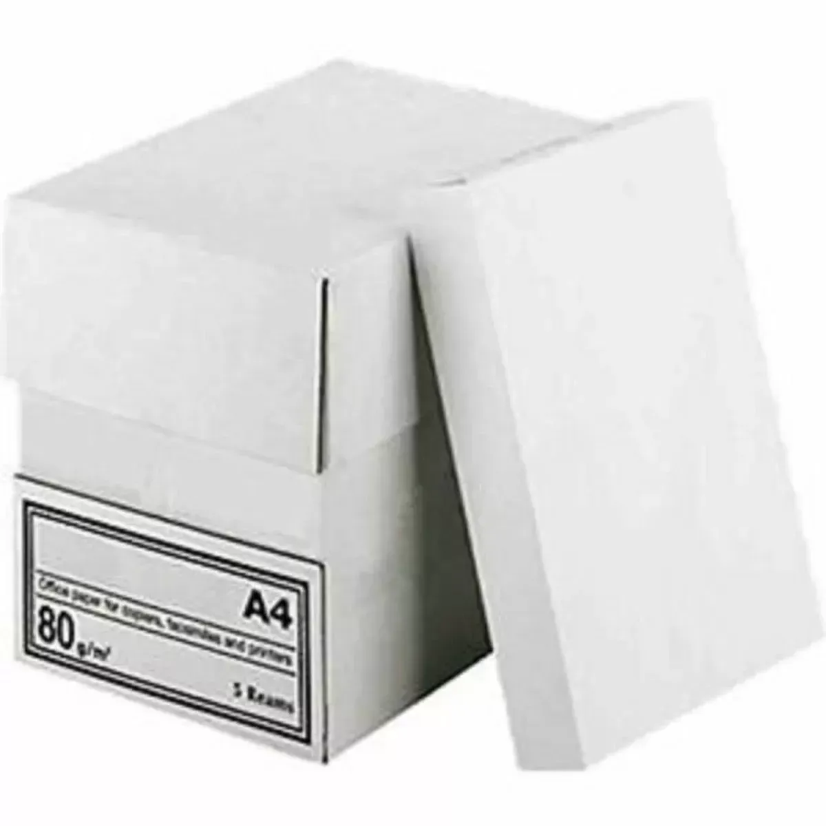 5 Ramettes de 500 feuilles A4 papier blanc 80g LASER - JET D'ENCRE et COPIEURS   soit 2500 feuilles