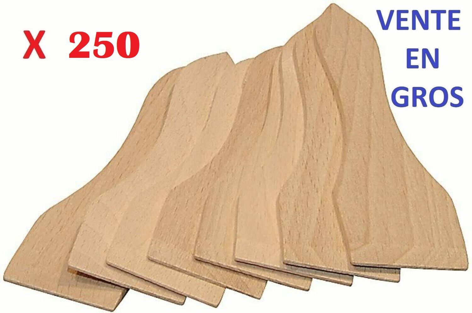 SPATULE A RACLETTE EN BOIS DE HÊTRE 13 cm LOT DE 250 SPATULES VENTE EN GROS