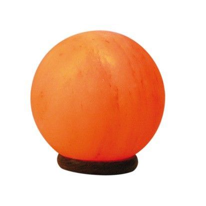 Lampe de Sel  RONDE de l'Himalaya   DIAMETRE 15 CM  Purificateur 100% Naturel + Câble et 1 Ampoule