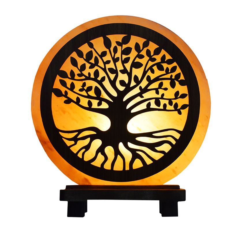 Lampe de Sel Arbre de vie  de l'Himalaya      hauteur 20  cm Purificateur 100% Naturel + Câble et 1 Ampoule