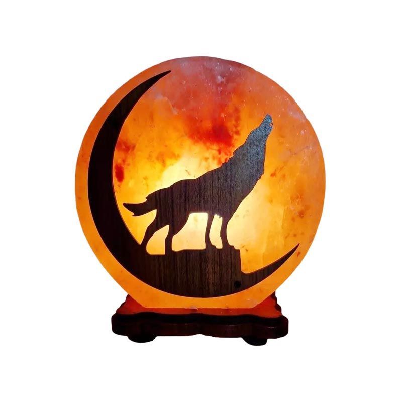 Lampe de Sel loup   de l'Himalaya      hauteur 20  cm Purificateur 100% Naturel + Câble et 1 Ampoule