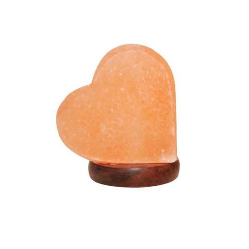 Lampe de Sel  COEUR   de l'Himalaya      hauteur 16  cm Purificateur 100% Naturel + Câble et 1 Ampoule