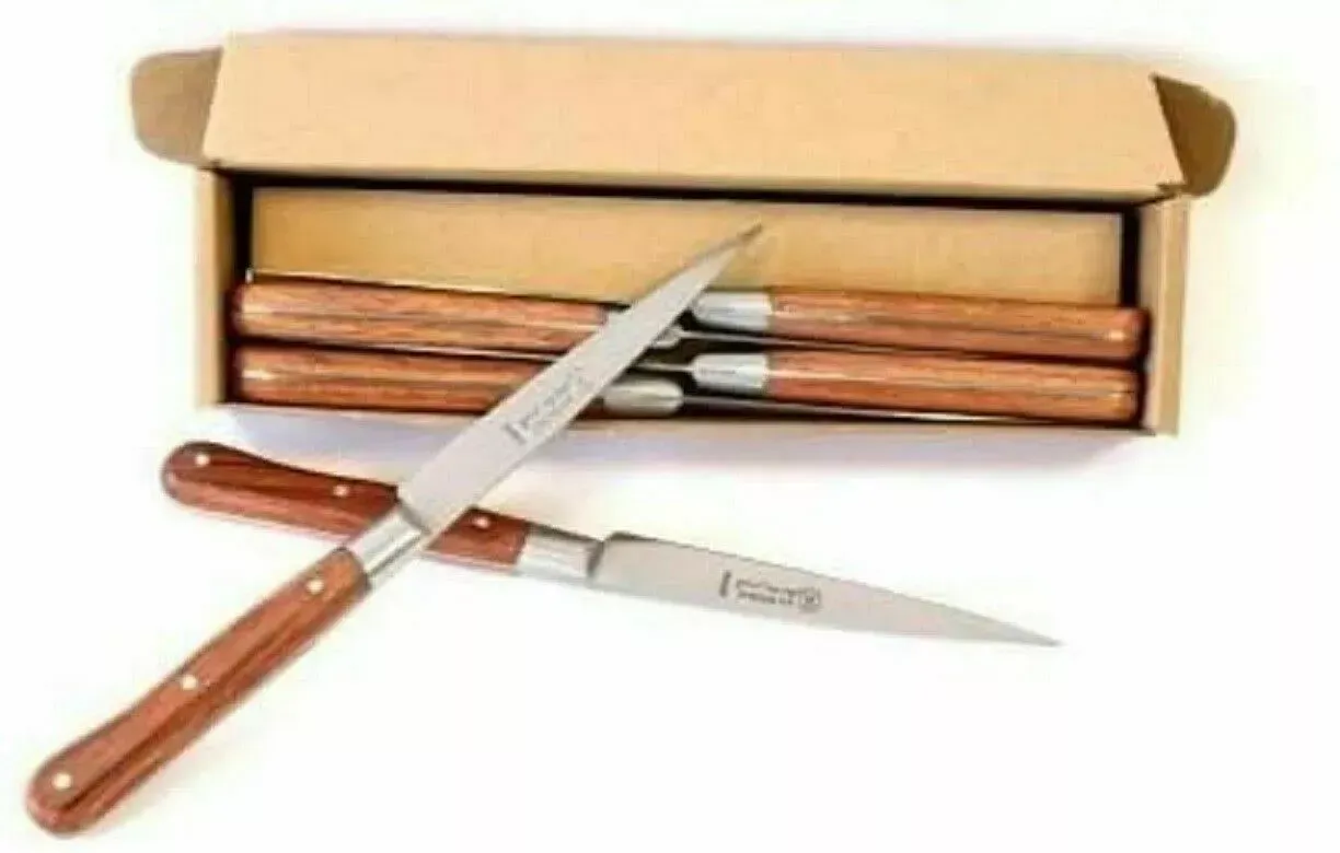 La Fourmi - Couteau " Tue Coq " lame inox, manche bubinga