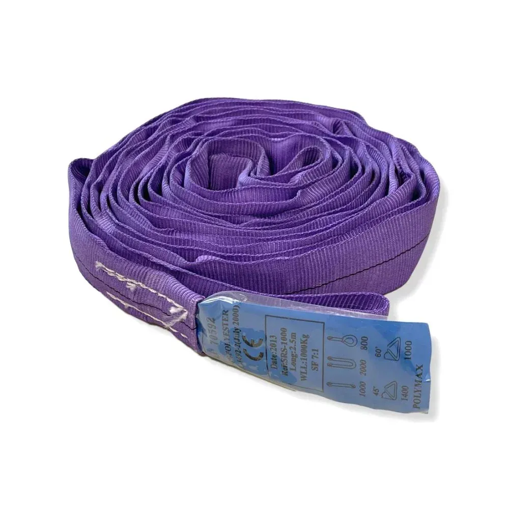 Elingue textile ronde sans fin CMU 1000 Kg pour le levage