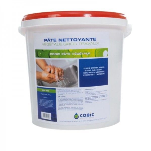 PATE VEGETALE NETTOYANTE POUR LES MAINS COBIC SEAU DE 10L - 090303 PASTA