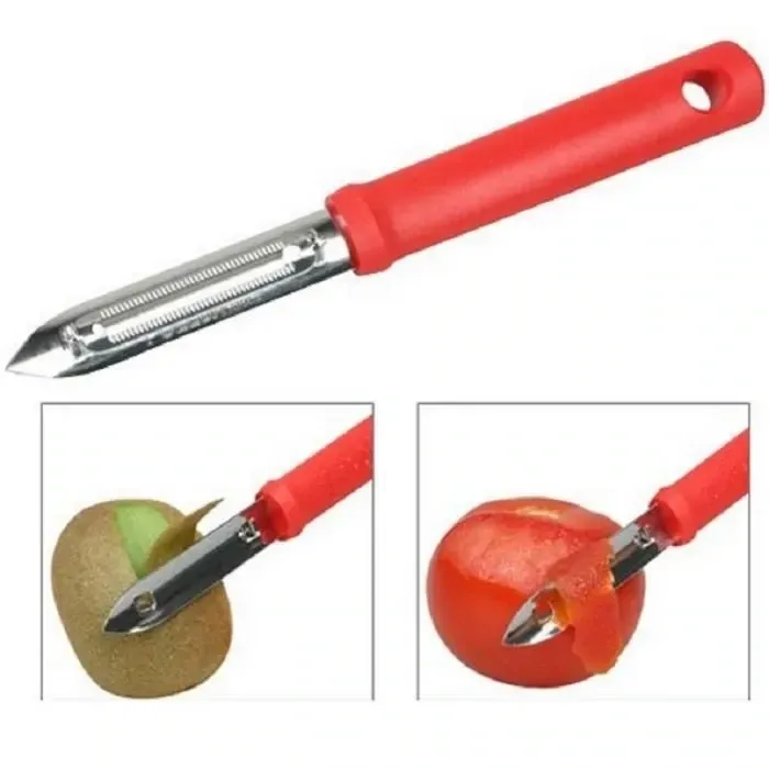 EPLUCHEUR COUTEAU PELE TOMATE POLLUX LAME MOBILE PEAUX FINES