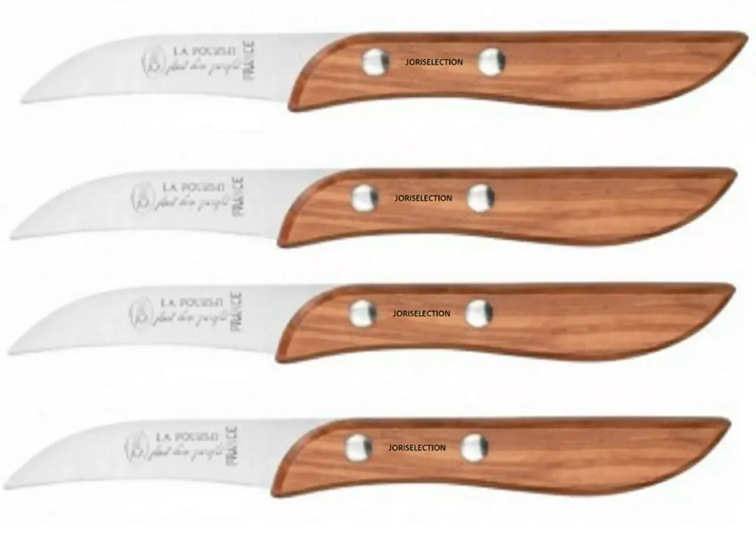LOT DE 4 Couteau de Cuisine LA Fourmi EPLUCHETTE Bois code 2998