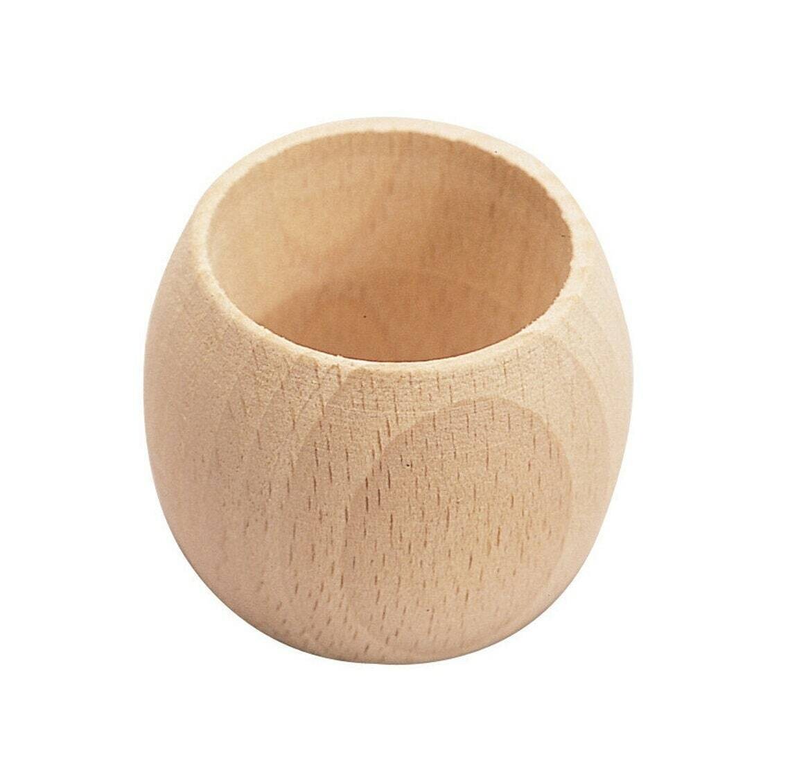 ROND de SERVIETTE EN Bois CHARME NATUREL DIAM 55 MM HT 40 MM