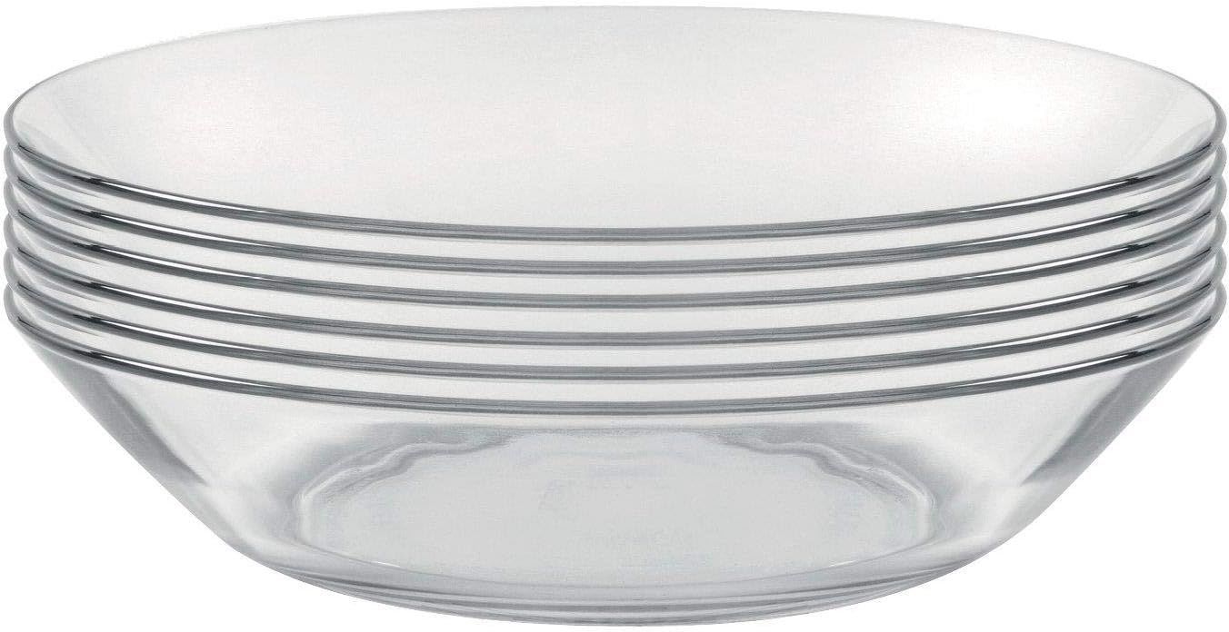 Assiette calotte  creuse 21 cm Lys Transparent - Lot de 6  Duralex -