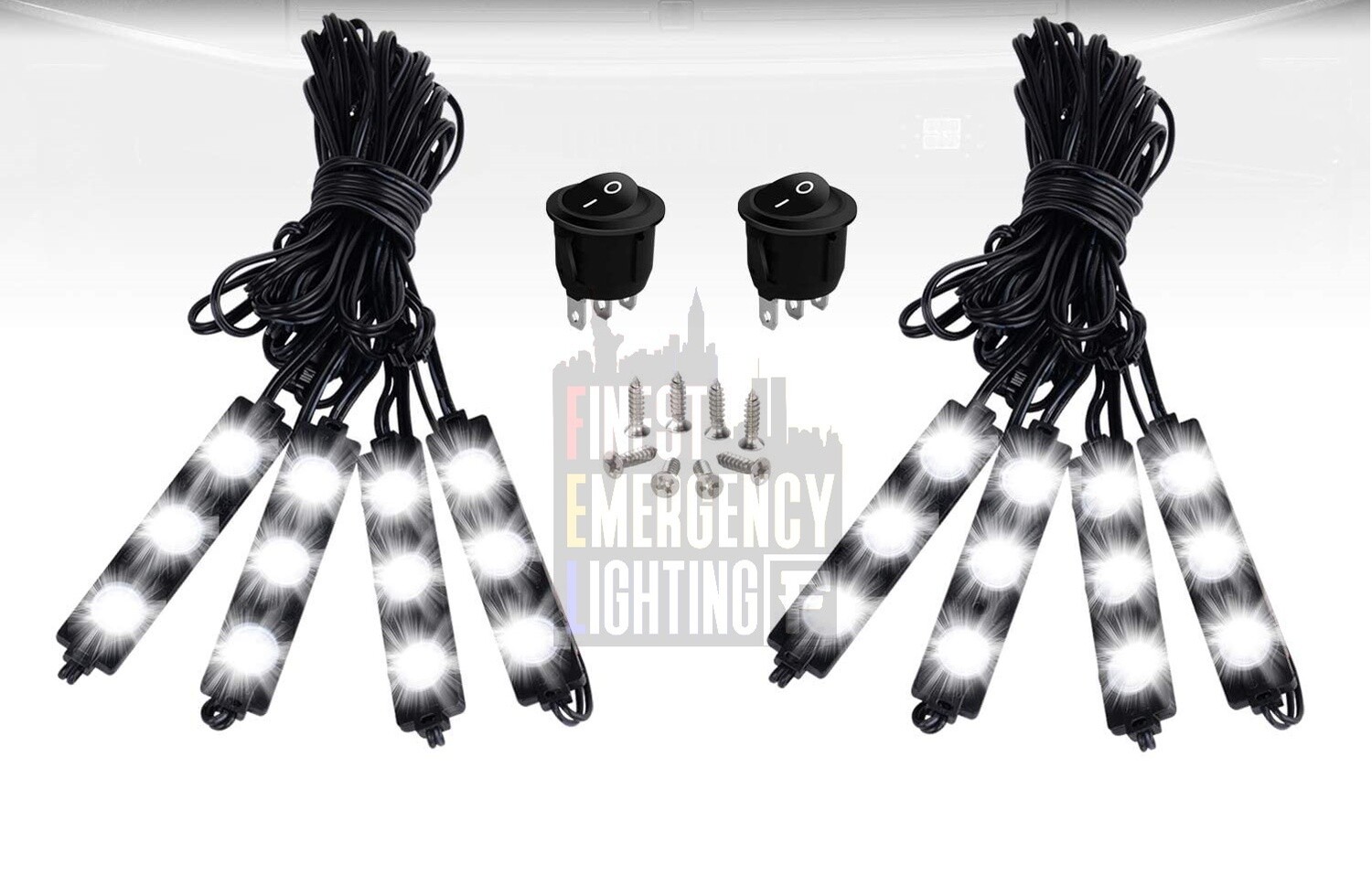 LED UnderGlow, Rock Lighting Kit (8 Pcs) Waterproof Truck Bed Ready LED UnderGlow, Rock Lighting Kit (8 Pcs) Waterproof Truck Bed Ready