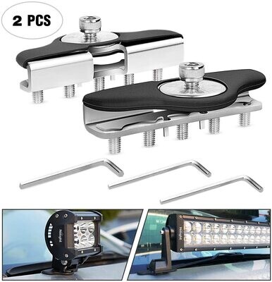 LED Light Clamp Style Mount No Holes (2 Pack)