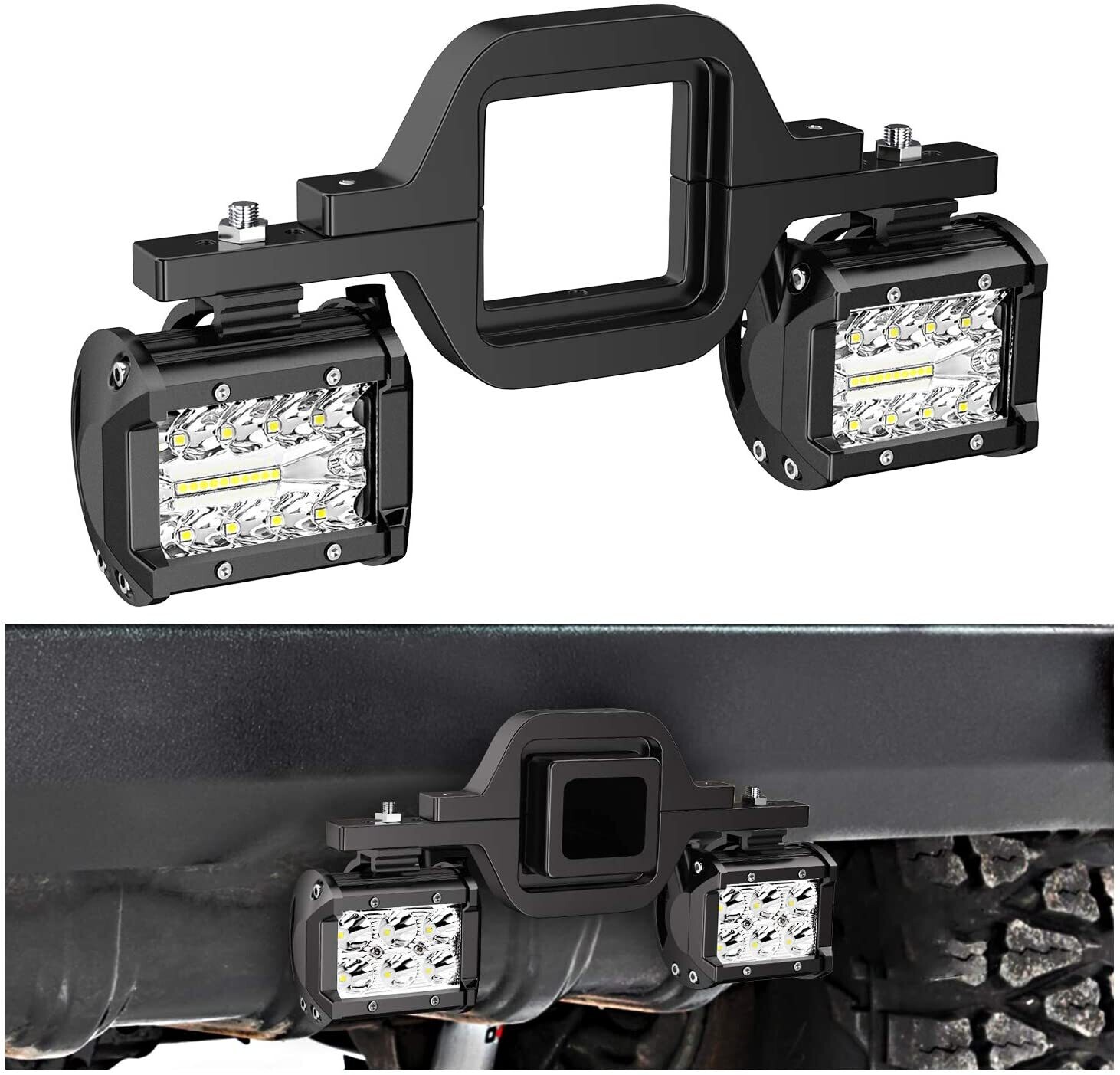 LED Pods with Hitch Bracket (2 Pack) 4&quot; LED