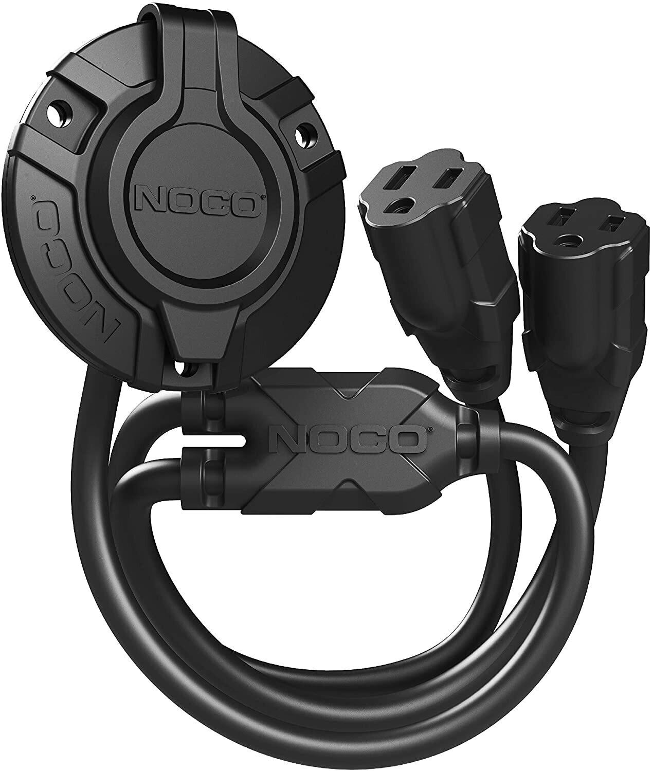 NOCO GCP2 15 Amp AC Port Plug, 125 Volt Power Inlet Socket, and Waterproof Electrical Outlet Dual