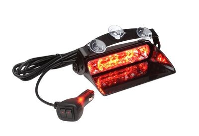 WHELEN AVENGER II SINGLE DECK/DASH LIGHT - DUO/DUAL COLOR, Select LED COLORS: RED/WHITE, Cord Type: Cigarette Plug