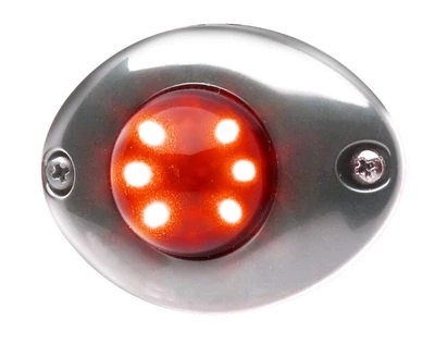 Whelen Vertex Flange, Surface Mount Chrome