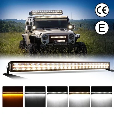 SP-DRL SERIES 42 INCH 278W 32640LM DUAL ROW OFF ROAD LED LIGHT BAR WITH AMBER&amp;WHITE DRL