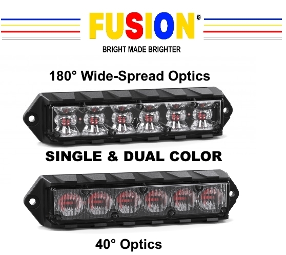 Official Feniex Fusion LED Dual Color Surface Mounts 40°180° 