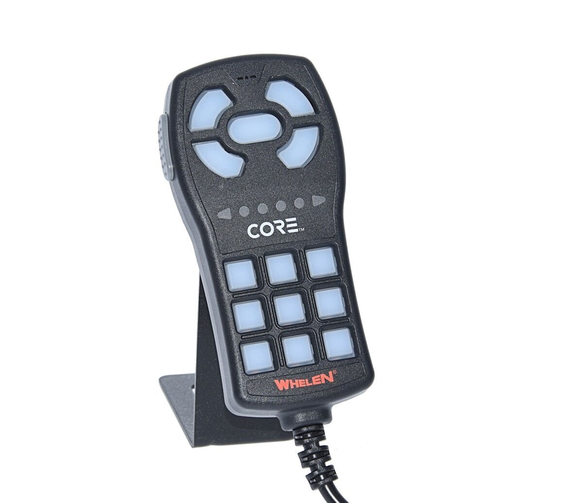 Whelen CCTL5 For Cencom Core WeCanX, Includes Hand Held Combination Microphone And Controller (Head Only), 5-Position Progressive Light/Siren Control, 9 Push-Buttons And A Microphone Extension Cable