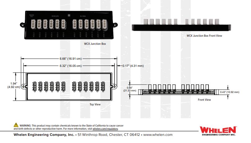 Whelen WecanX Junction Box