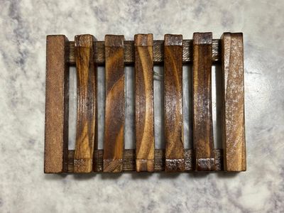 Self Draining Wood Soap Dish
