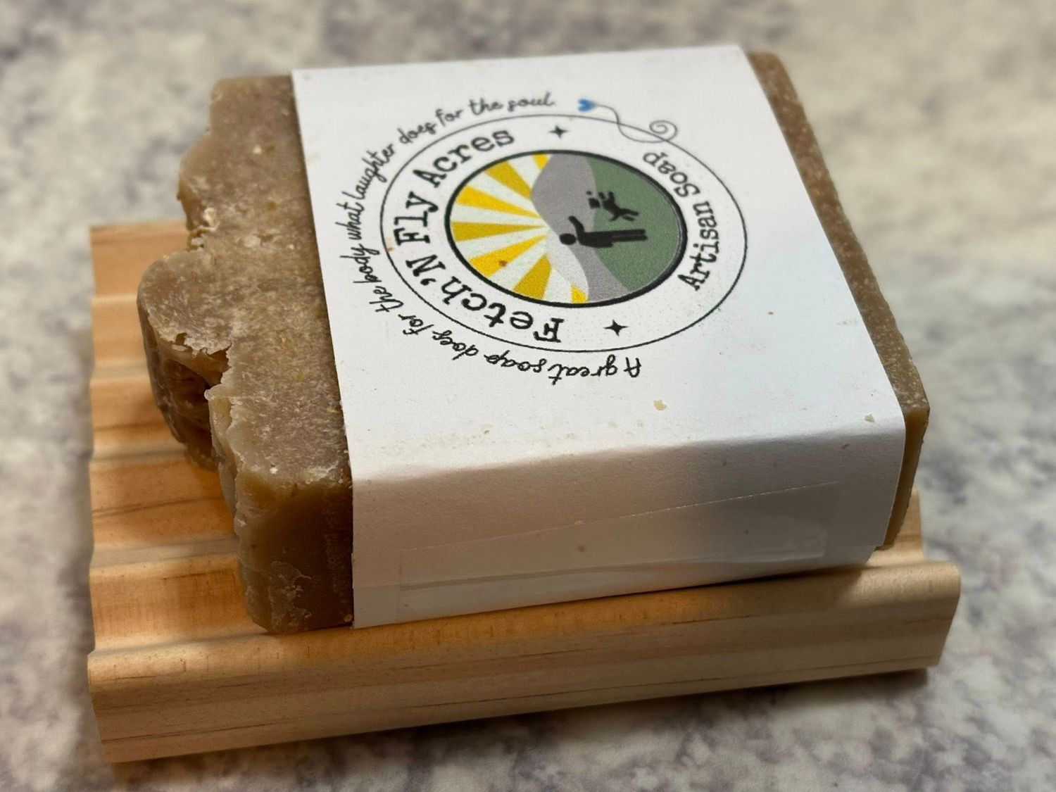 Natural Solid Wood Self Draining Soap Dish