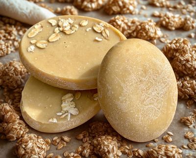 Oats &amp; Honey Artisan Buttermilk Soap (ergonomically Friendly Ovals)